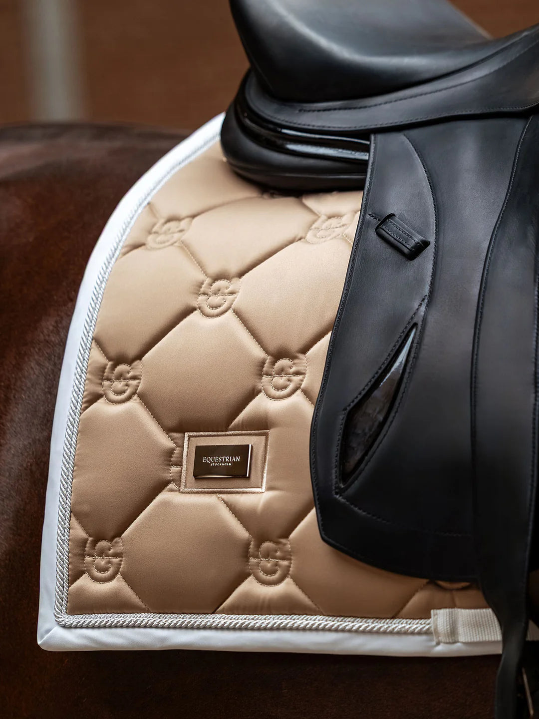 Equestrian Stockholm Dressage Saddle Pad Sand
