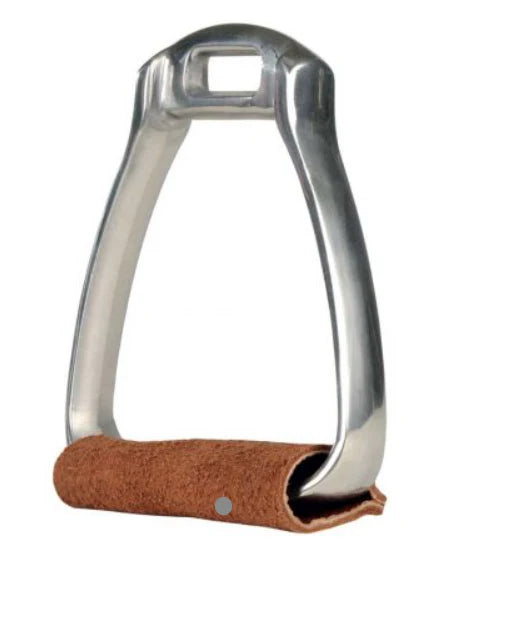 Brady Aluminium Ox-Bow Stirrups With Leather Tread