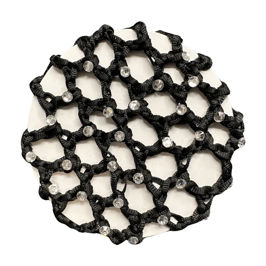 Hamag Crocheted Hair Bun Net with Diamantes