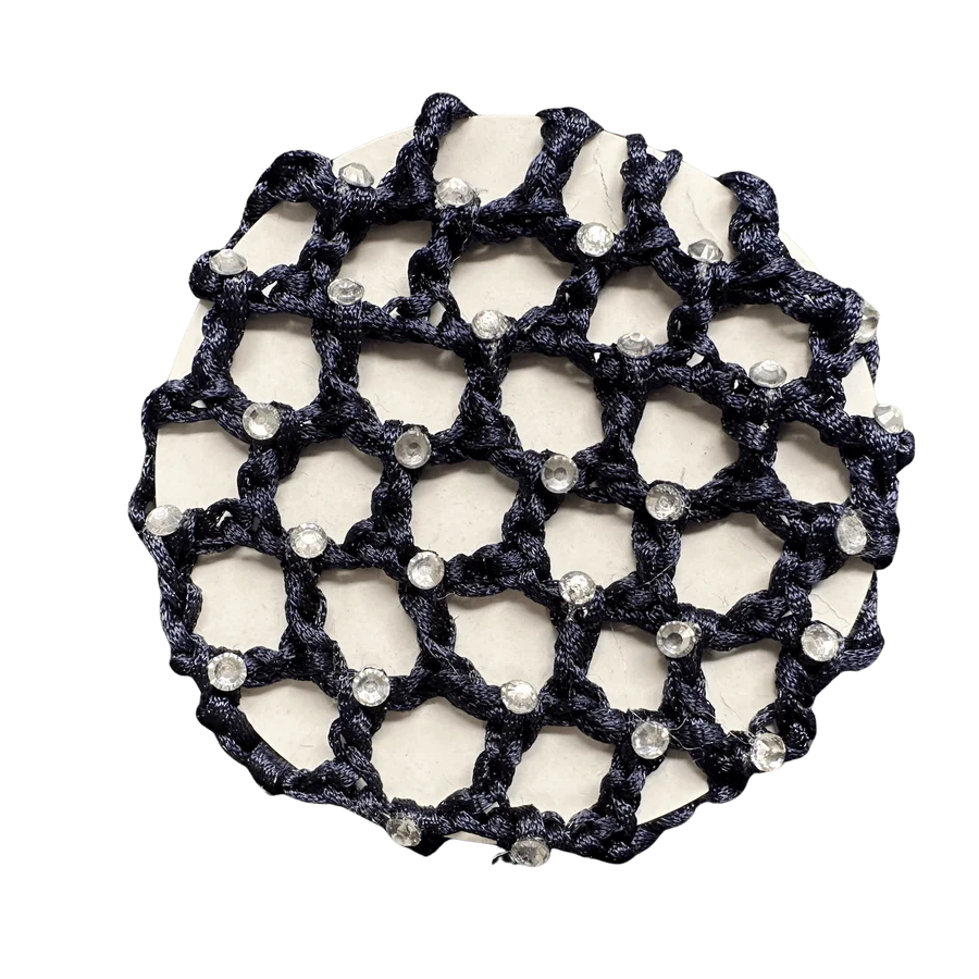 Hamag Crocheted Hair Bun Net with Diamantes