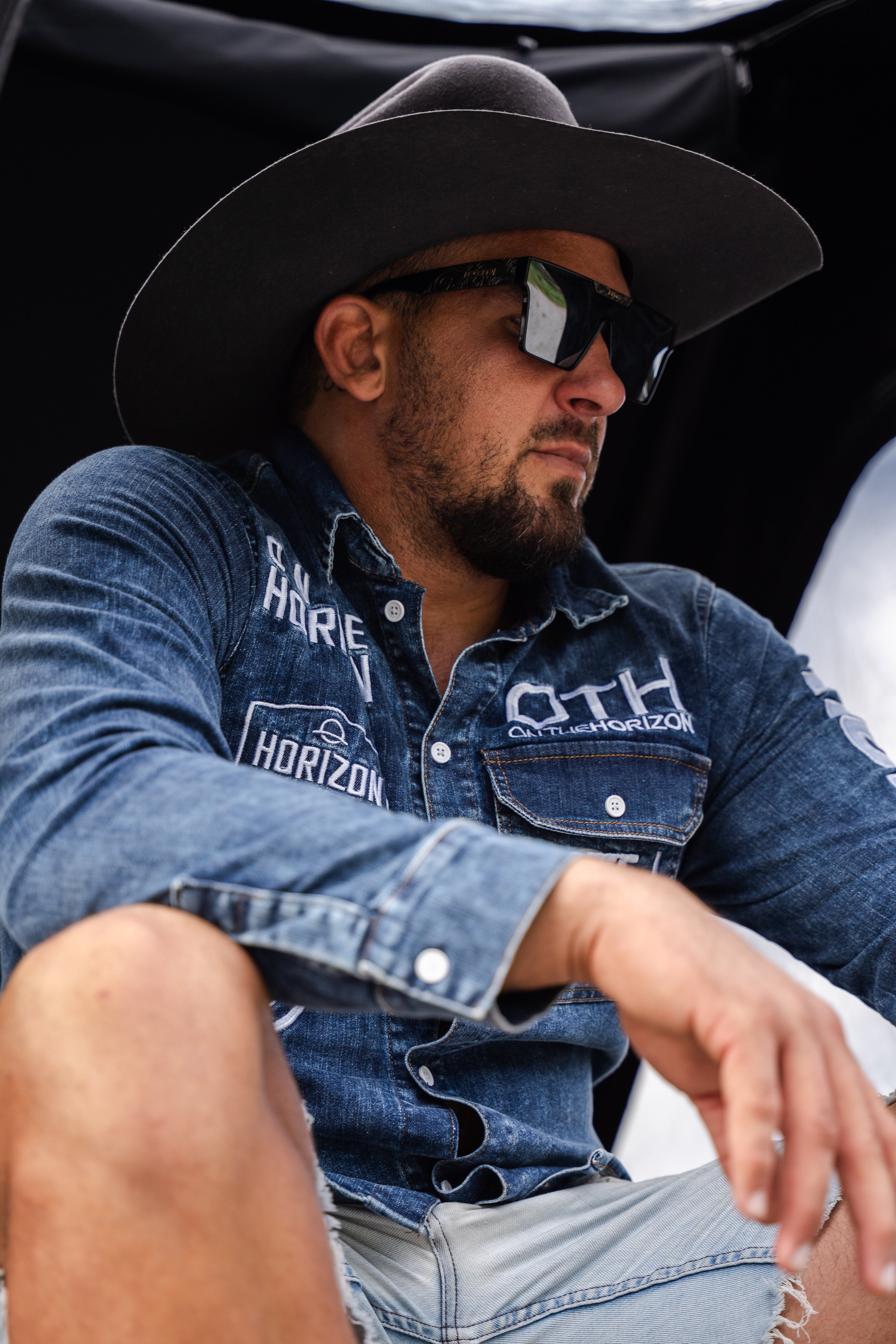 On The Horizon Western Denim Shirt