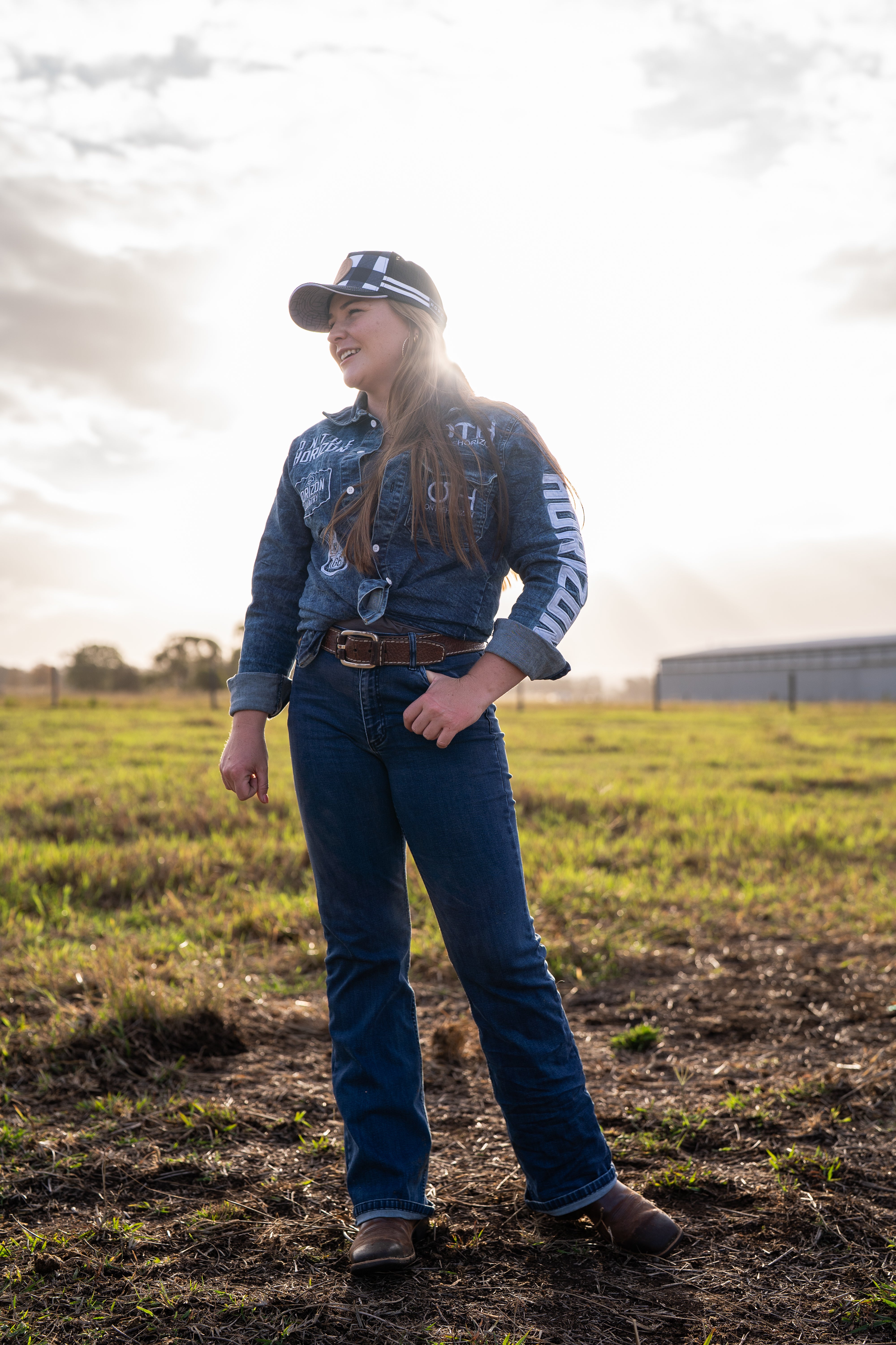 On The Horizon Western Denim Shirt