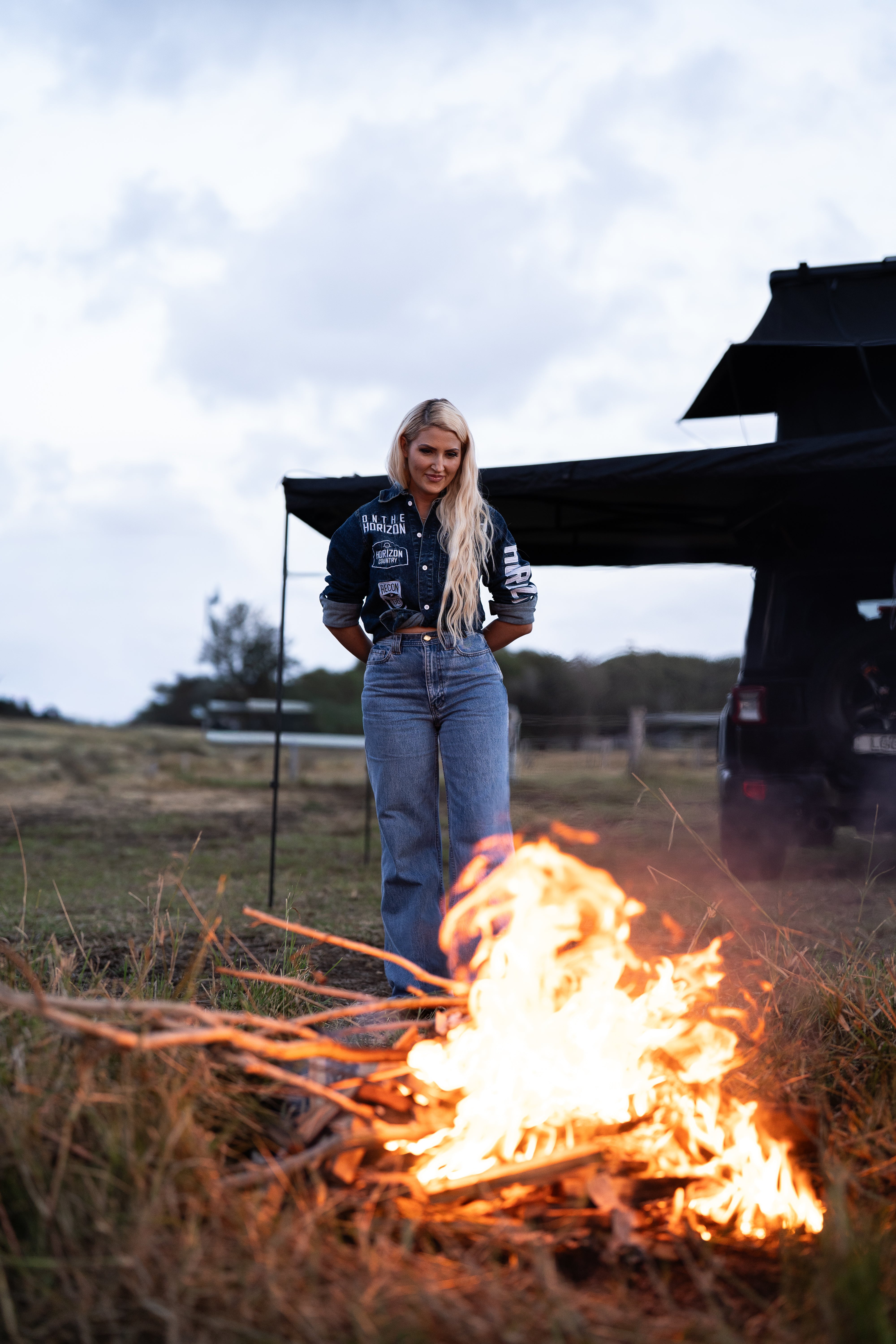 On The Horizon Western Denim Shirt