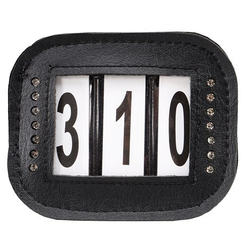 Leather and Crystal Bridle Numbers 3 Digit