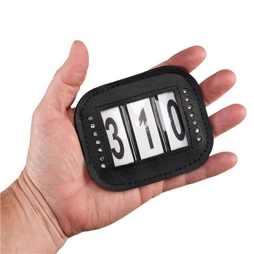Leather and Crystal Bridle Numbers 3 Digit