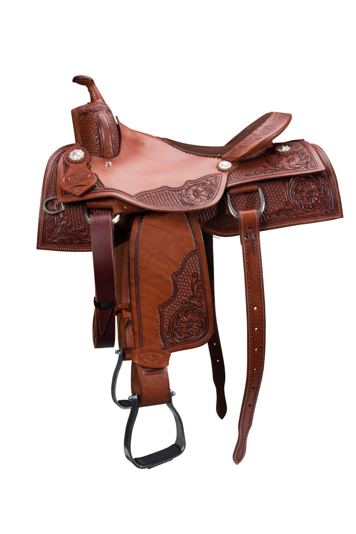 Fort Worth Reiner Saddle - Handcrafted Rawhide Western Saddle