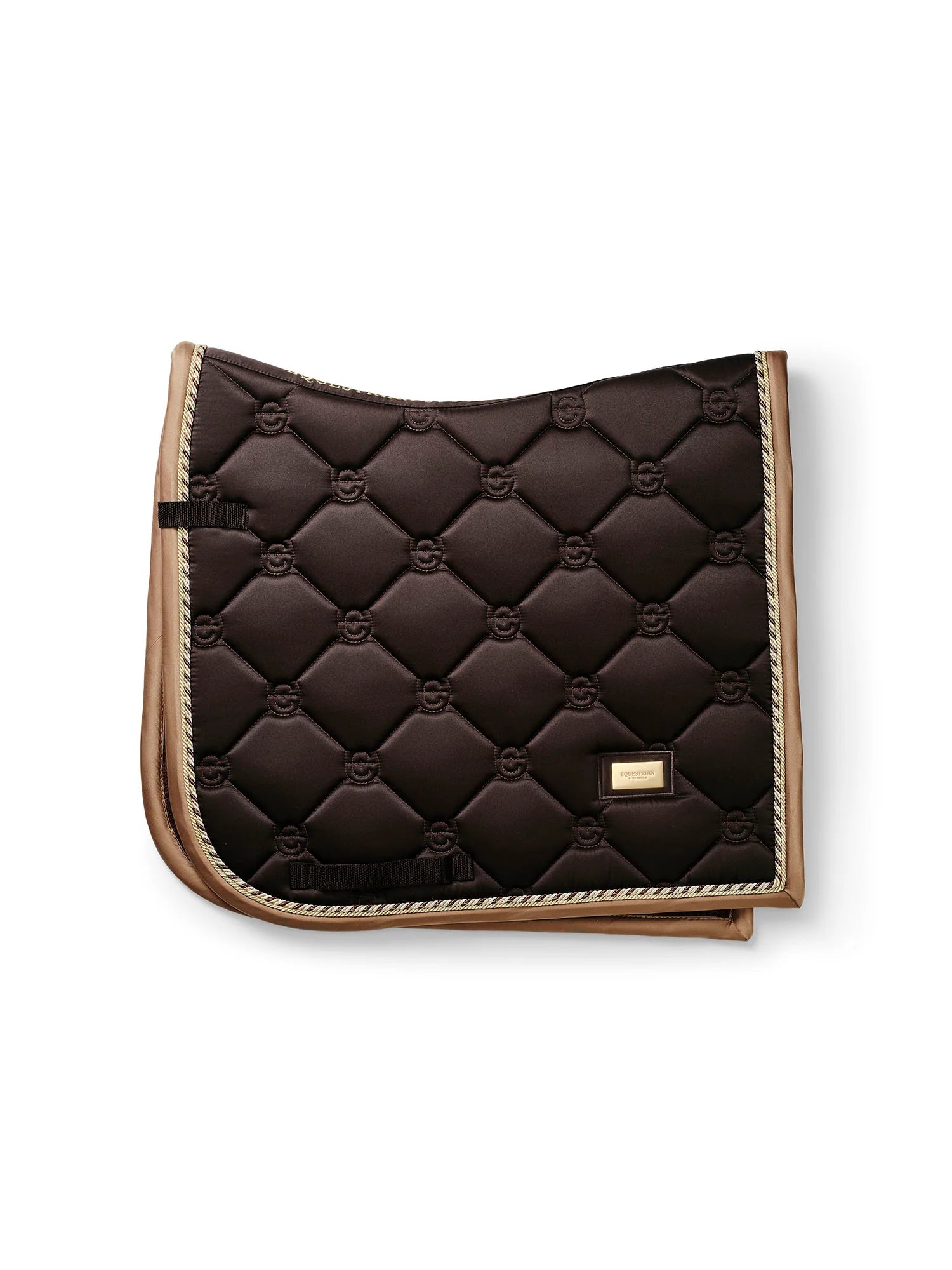 Equestrian Stockholm Dressage Saddle Pad Golden Brown