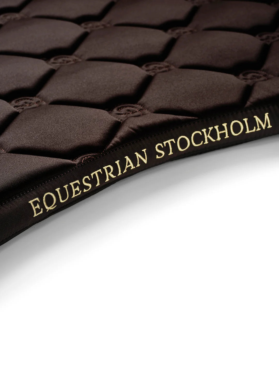 Equestrian Stockholm Dressage Saddle Pad Golden Brown