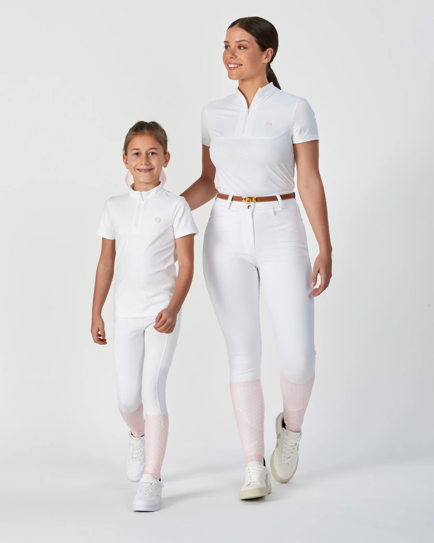 Lara Tweedie Pink Polka Dot Riding Socks