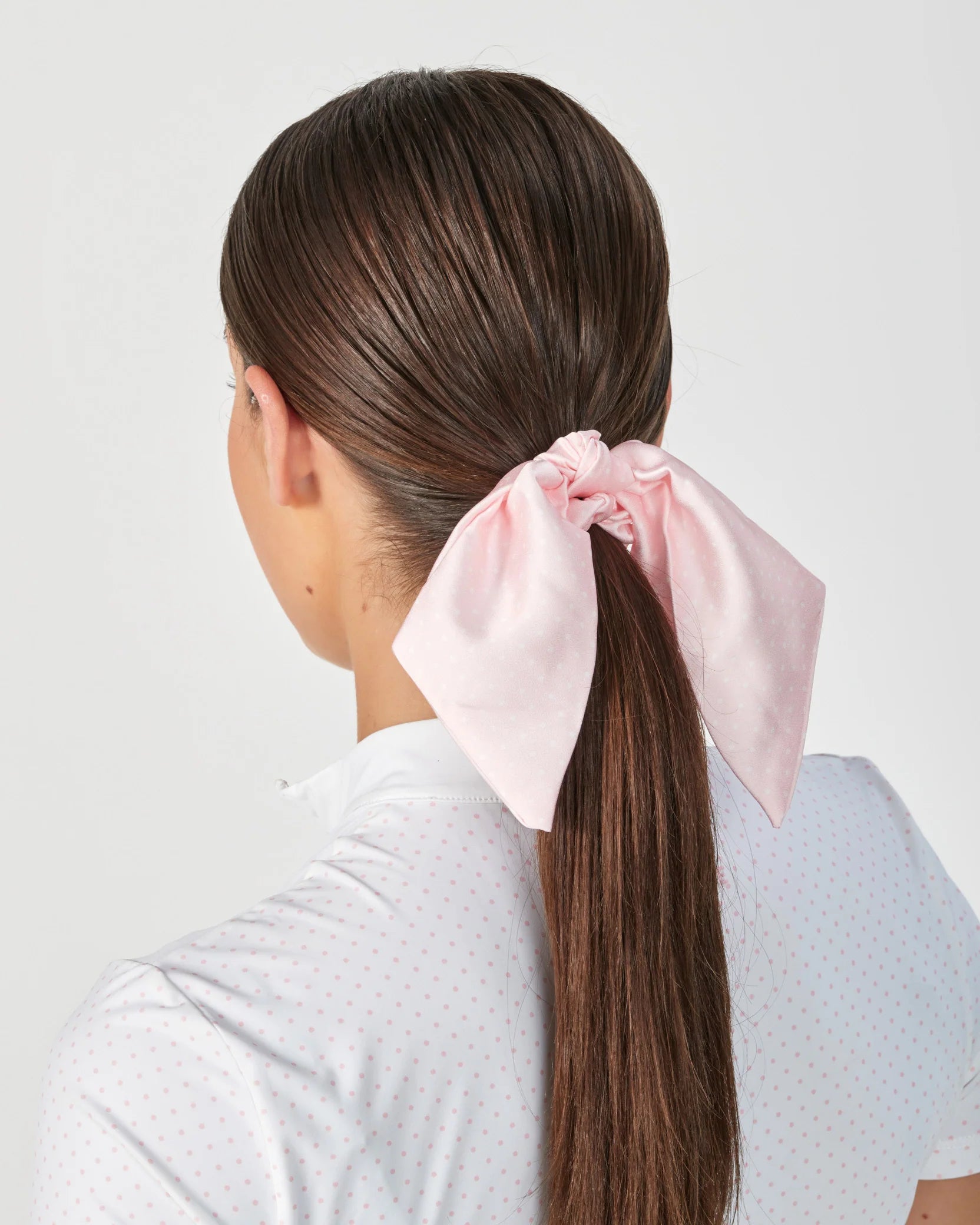 Lara Tweedie Pink Polka Dot Scrunchie