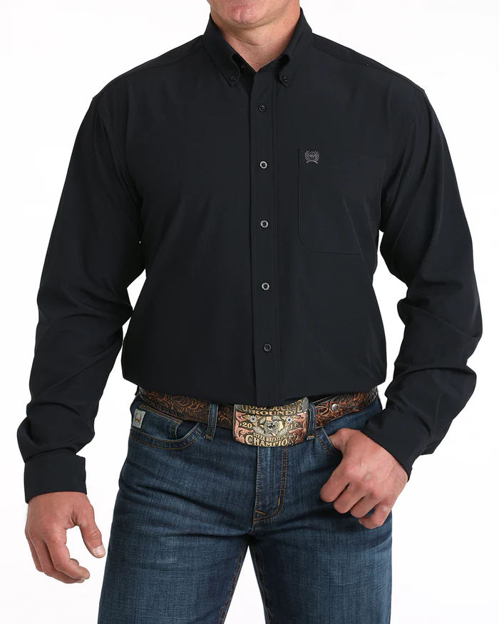 Cinch Men's Modern Fit Western Shirt Black