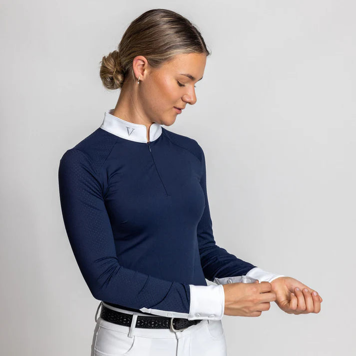 Victus Timeless Long Sleeve Show Shirt - Navy