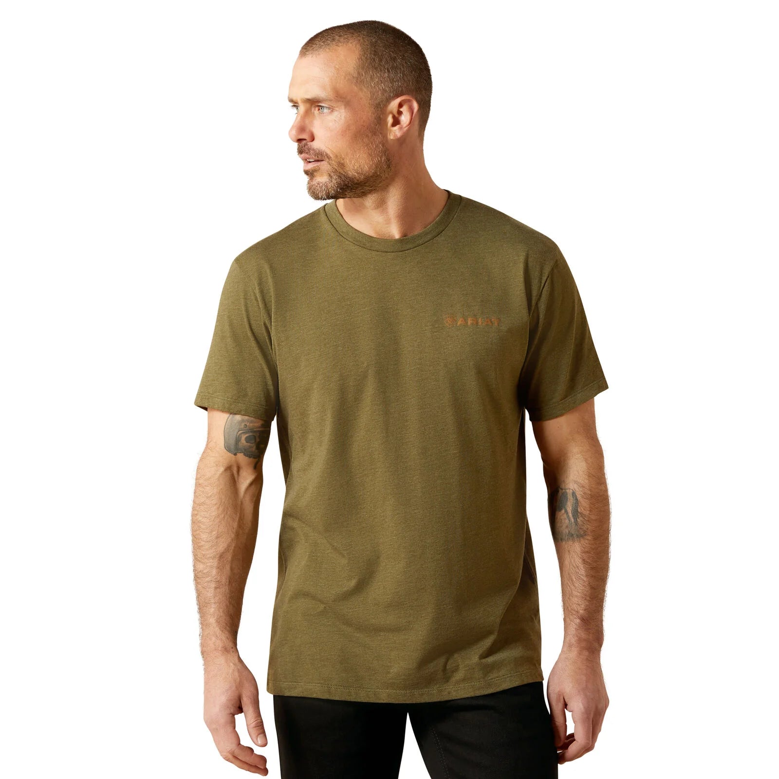 ARIAT Ropers Seal T-Shirt Miltary Heather