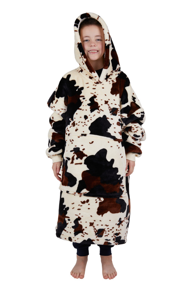 Pure Western Kids Cow Print Hoodie