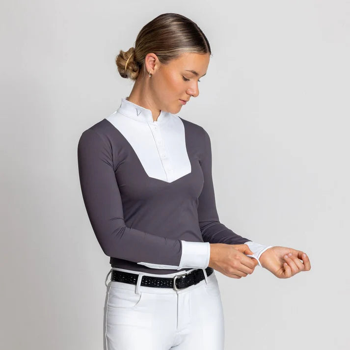 Victus Prestige Long Sleeve Show Shirt - Grey