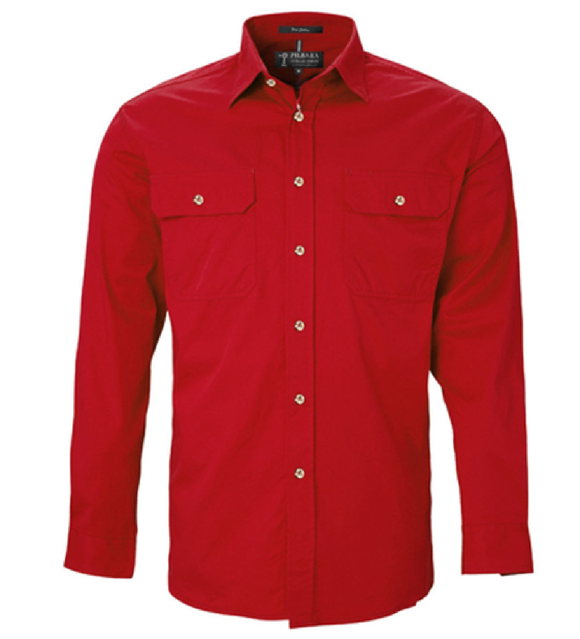 Men's Pilbara Open Front Long Sleeve Shirt