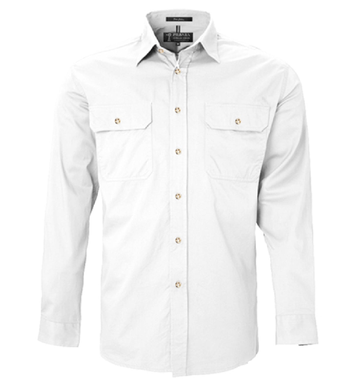 Men's Pilbara Open Front Long Sleeve Shirt