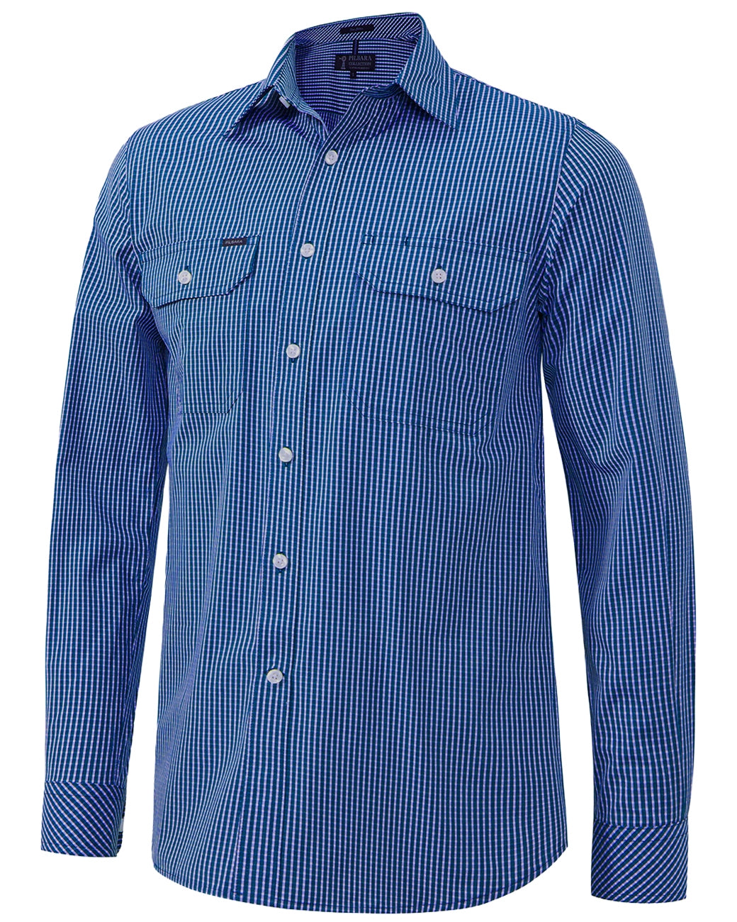 Pilbara Men's Long Sleeve Shirt Double Pockets