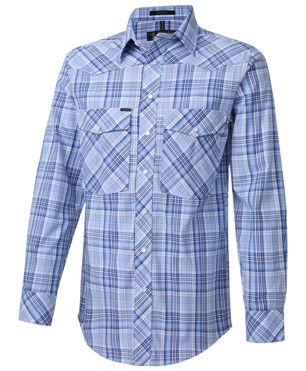 Pilbara Western Men's Snap Button L/S Shirt
