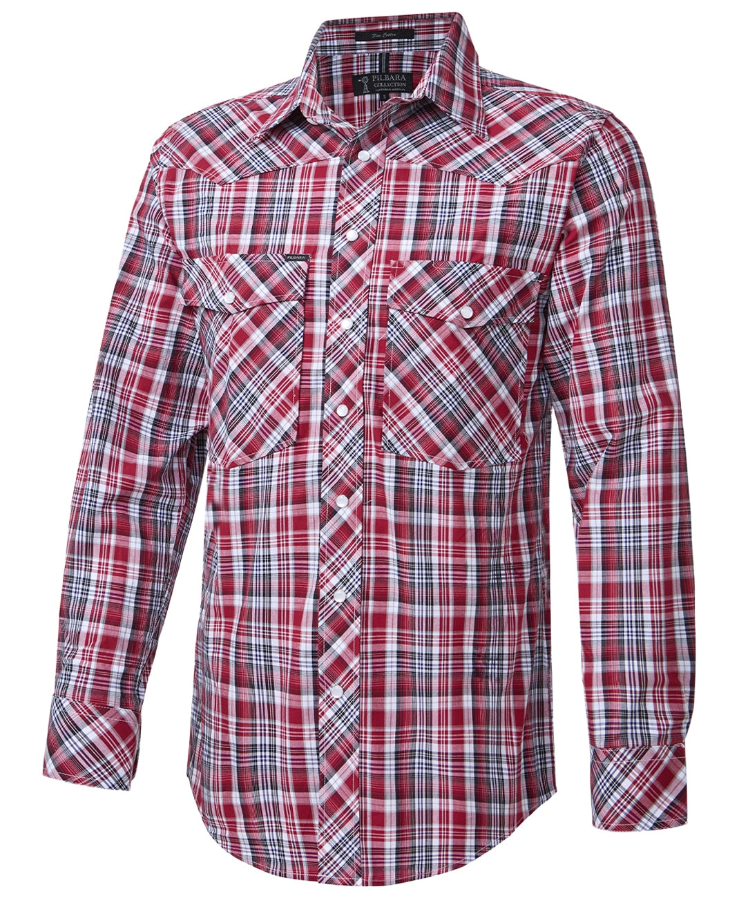 Pilbara Western Men's Snap Button L/S Shirt
