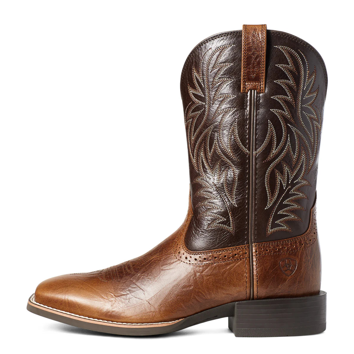 Ariat Mens Sport Wide Square Toe Boots – Peanut Butter/Chaga Brown