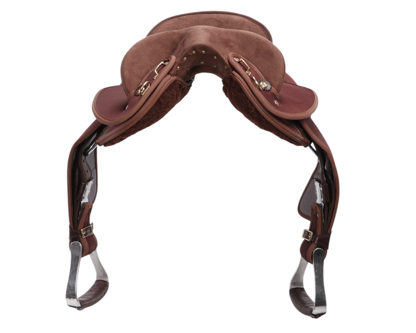 Ord River Synthetic Junior Half Breed Saddle 13" - Brown