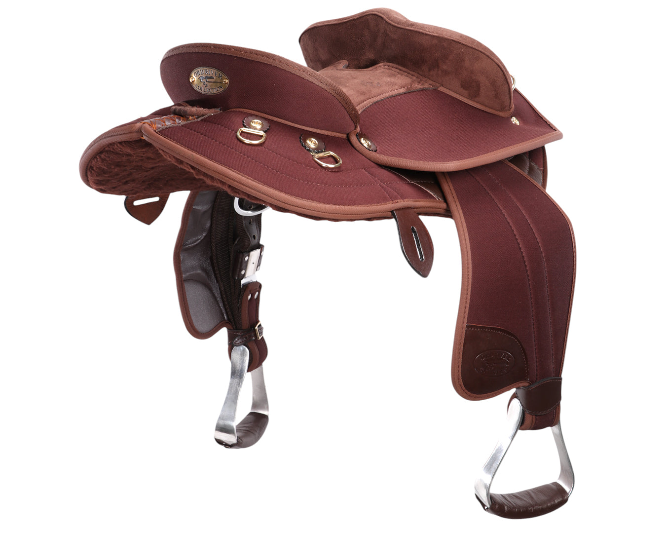 Ord River Synthetic Junior Half Breed Saddle 13" - Brown
