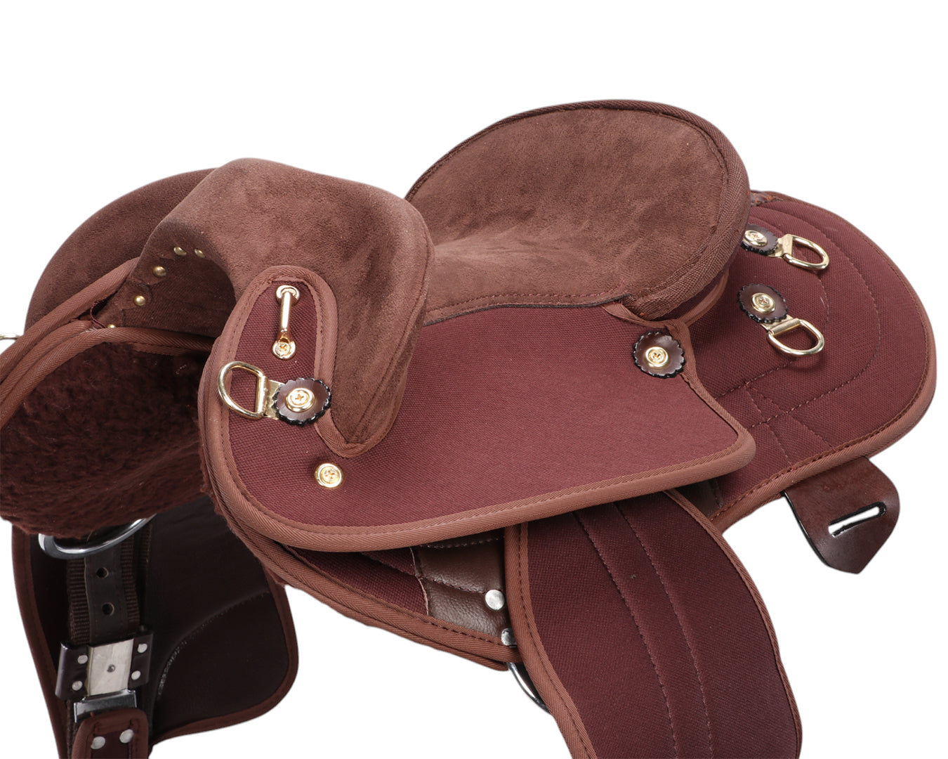 Ord River Synthetic Junior Half Breed Saddle 13" - Brown