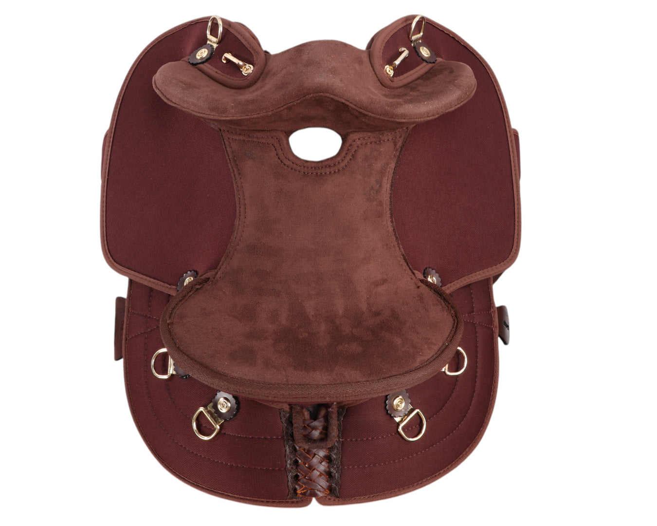 Ord River Synthetic Junior Half Breed Saddle 13" - Brown