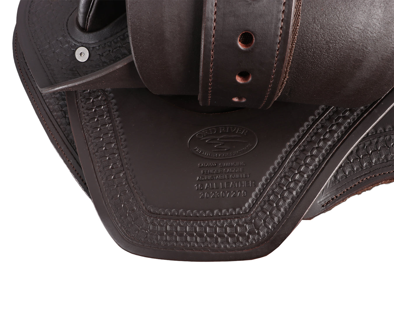 Ord River Swinging Fender Tooled Saddle with Adjustable Gullet