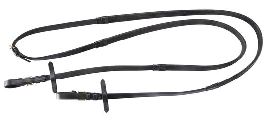 Jeremy & Lord Grip Leather Reins with Brass Full
