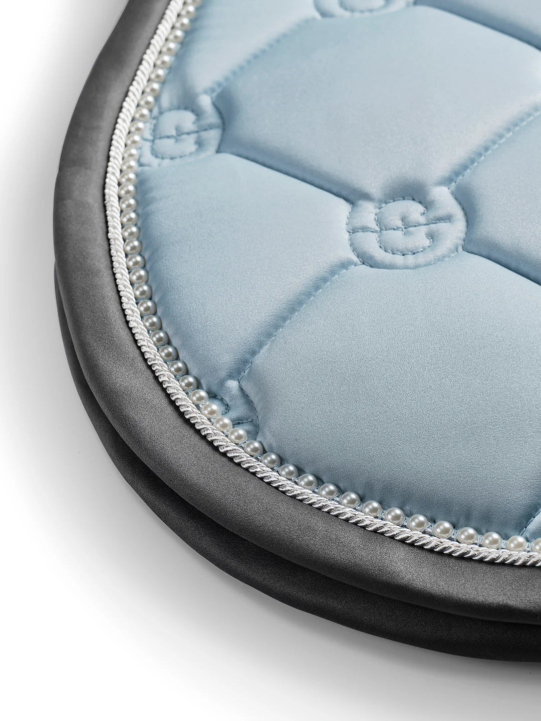 Equestrian Stockholm Jump Saddle Pad Ice Blue Pearl