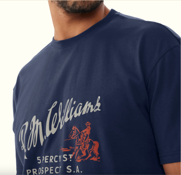 RM Williams Scotts Head T-Shirt Dark Navy
