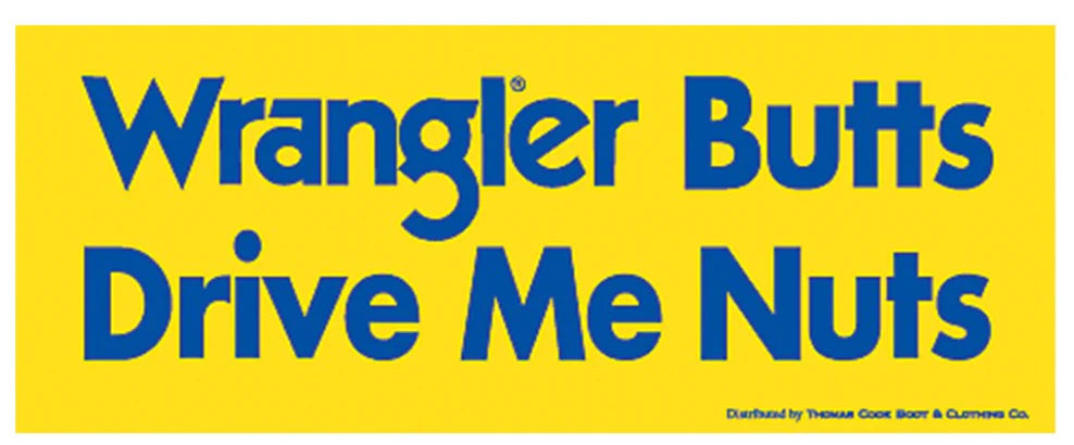 Wrangler Butt Sticker