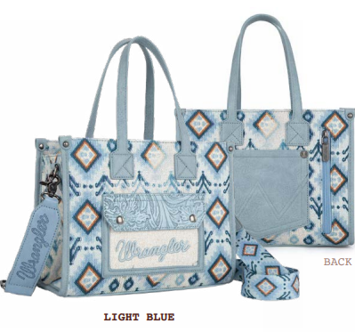 Wrangler Aztec Crossbody Tote Bag