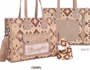 Wrangler Aztec Crossbody Tote Bag