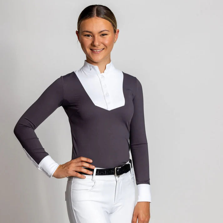 Victus Prestige Long Sleeve Show Shirt - Grey