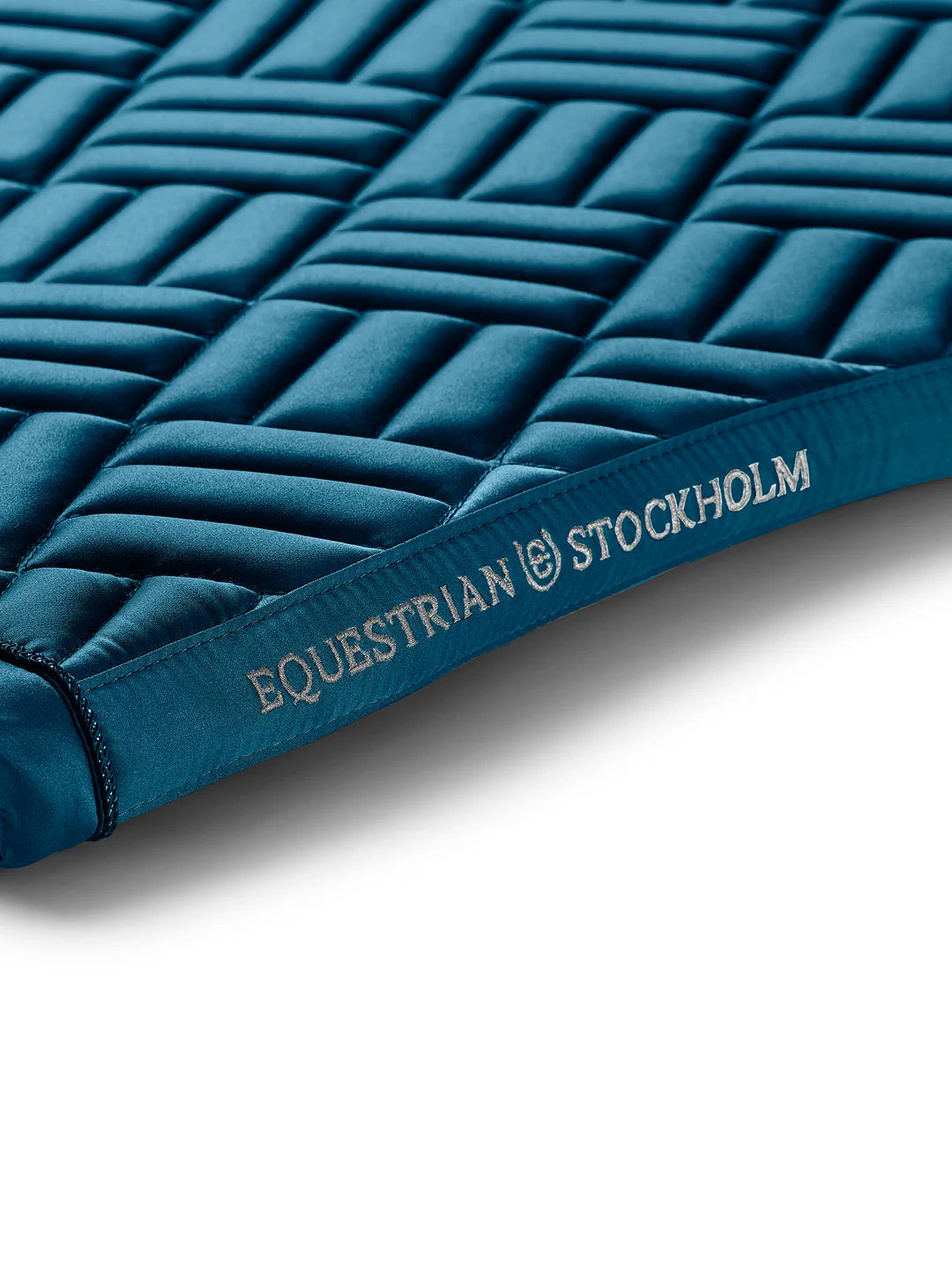 Equestrian Stockholm Jump Saddle Pad Modern Teal Blue