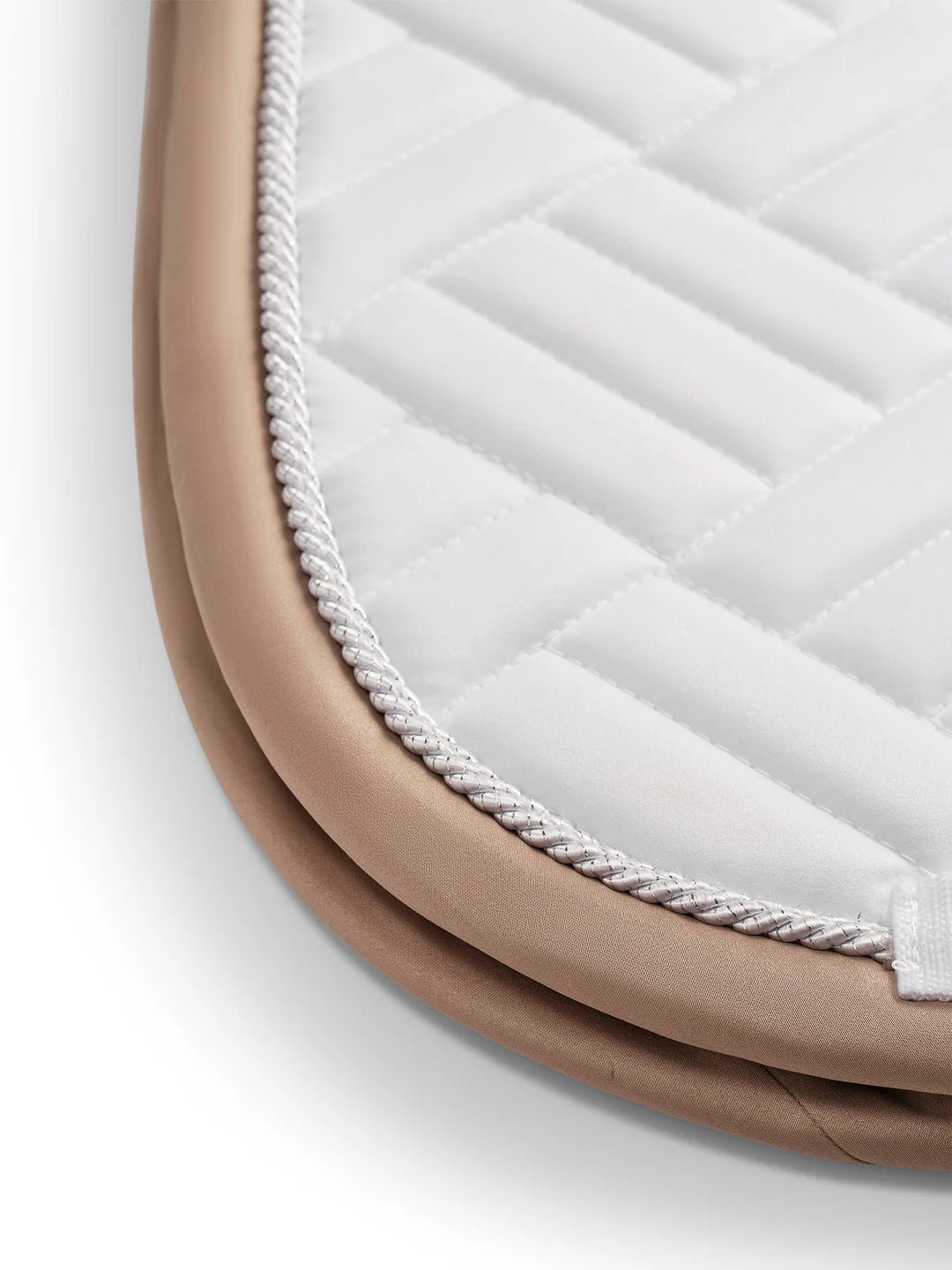 Equestrian Stockholm Dressage Saddle Pad Modern White Sand