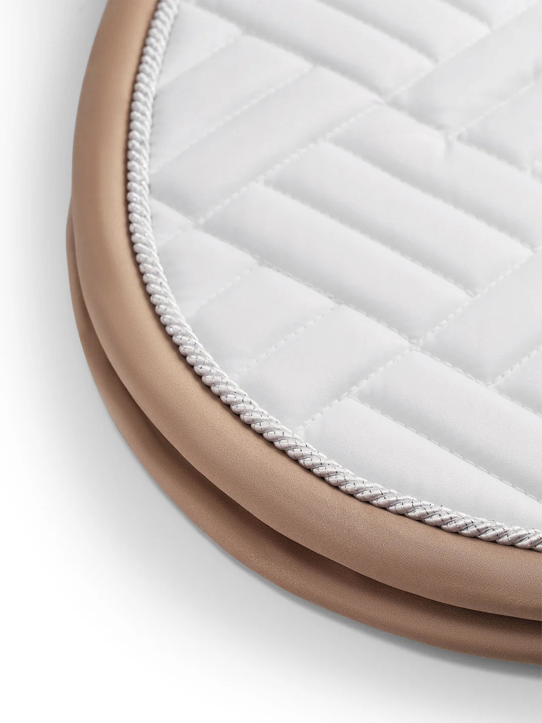 Equestrian Stockholm Jump Saddle Pad Modern White Sand