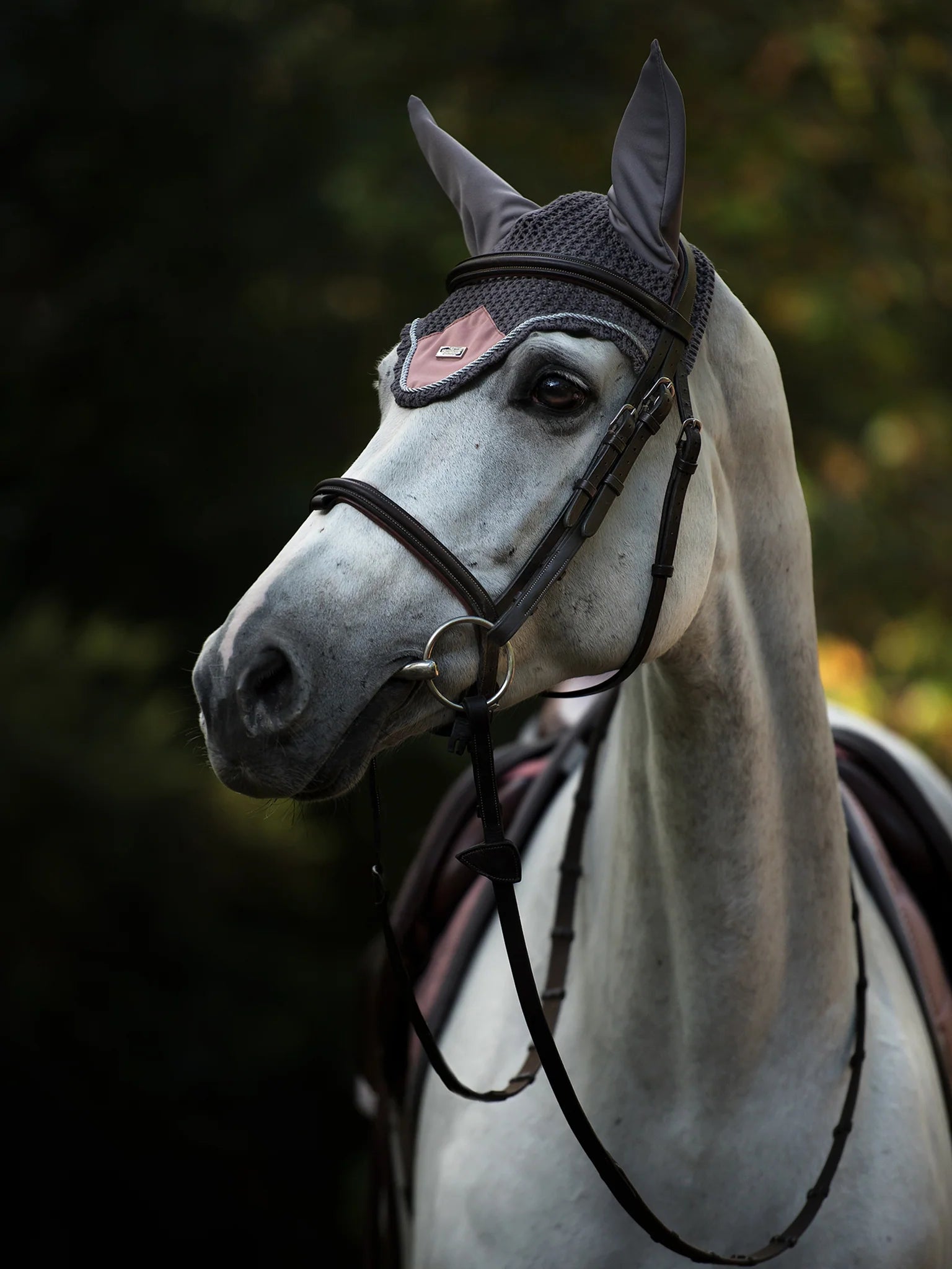 Equestrian Stockholm Fly Hood Dusty Pink