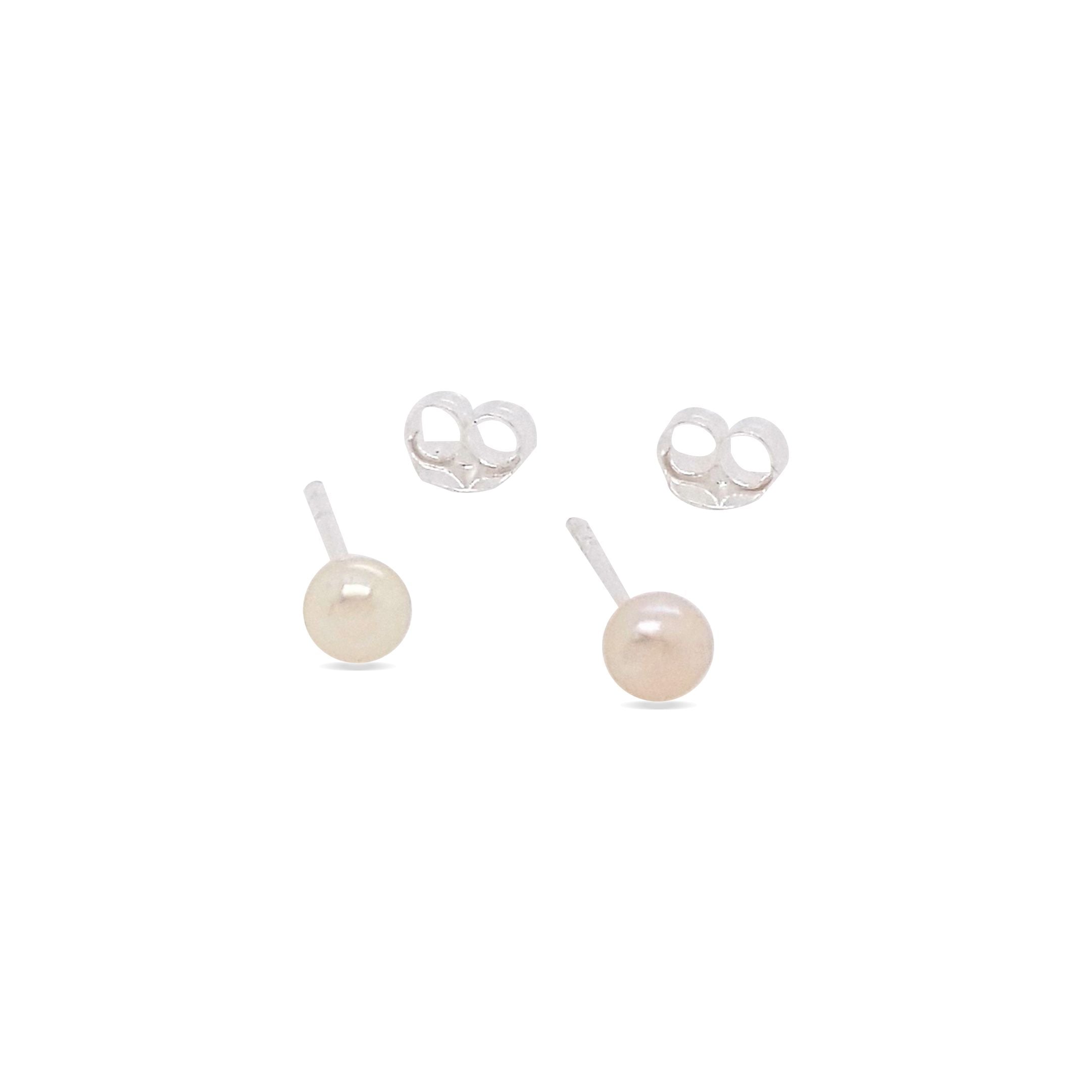Mountain Creek Jewellery 4mm Freshwater Pearl Stud Earrings