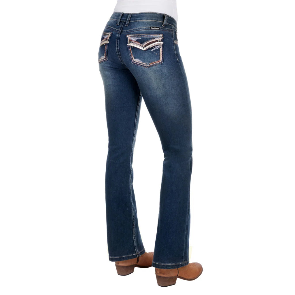 Pure Western Women's Emma Boot Cut Jean 32" Leg