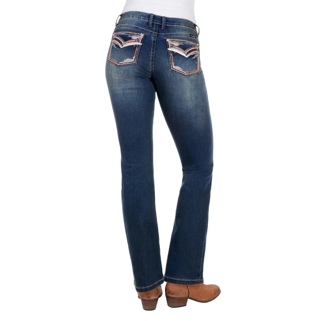 Pure Western Women's Emma Boot Cut Jean 32" Leg