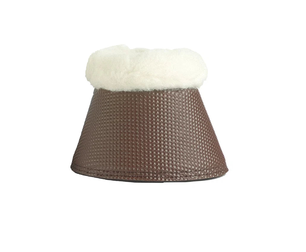 Toptac Fleece Over Reach Bell Boot Brown Pair