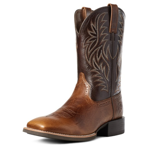 Ariat Mens Sport Wide Square Toe Boots – Peanut Butter/Chaga Brown