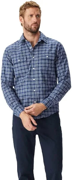 RM Williams Classic Shirt 2 Pocket Blue/Navy