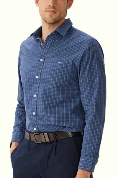 RM Williams Regular Shirt Navy
