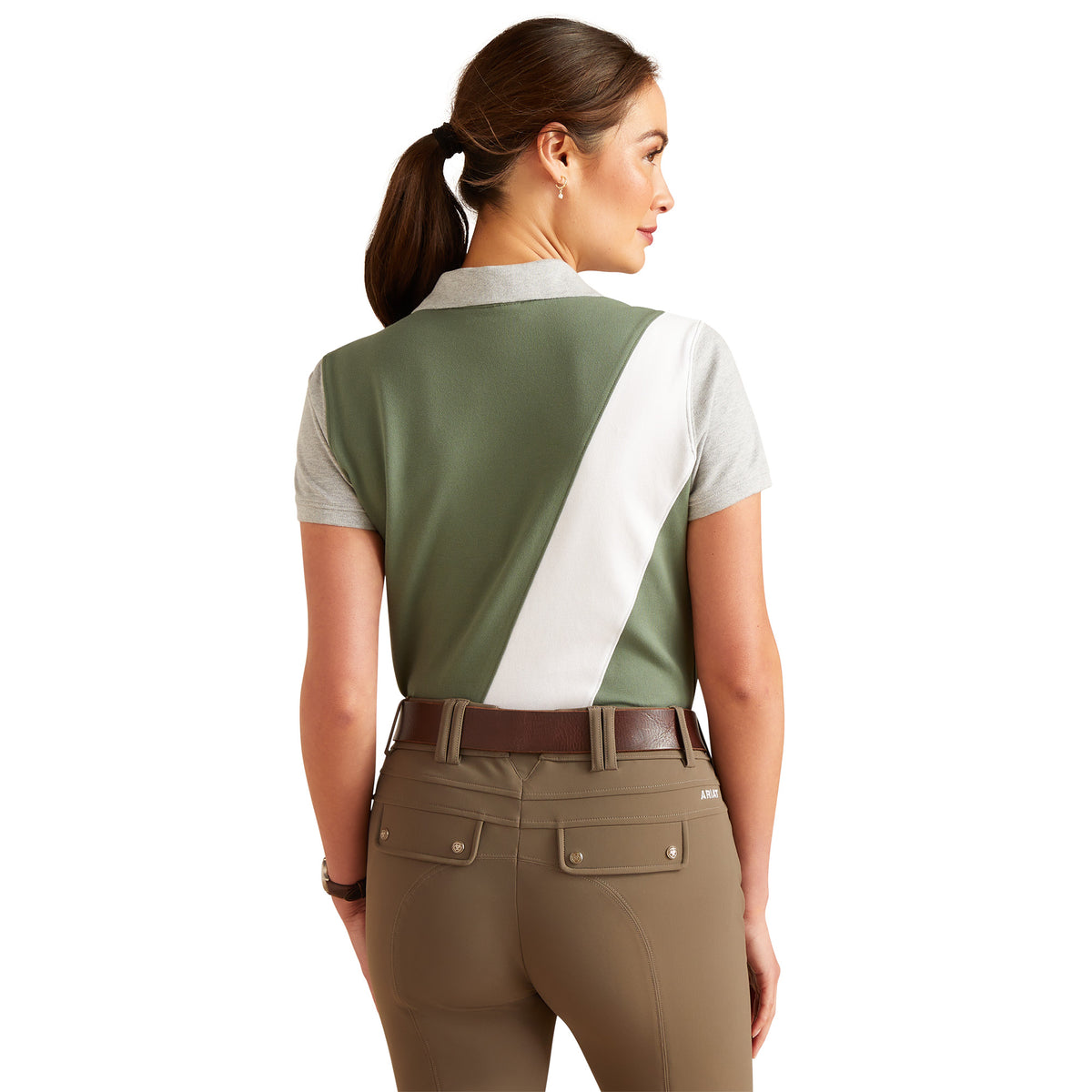 Ariat Wms Taryn SS Polo Duck Green