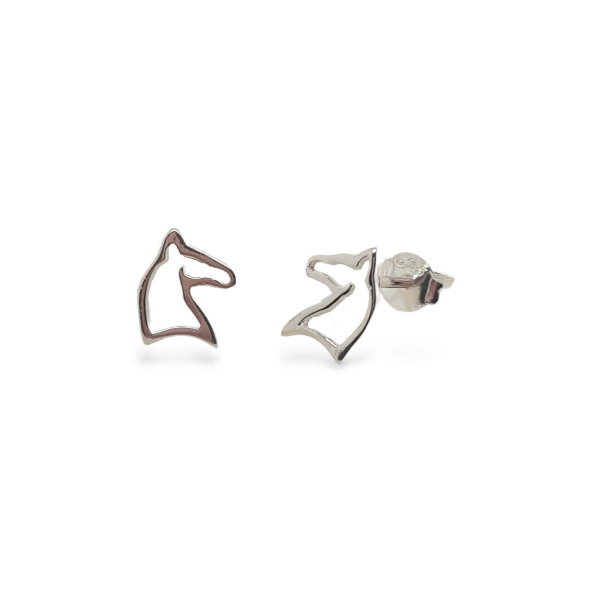 Mountain Creek Jewellery Sterling Silver Open Horse Head Studs